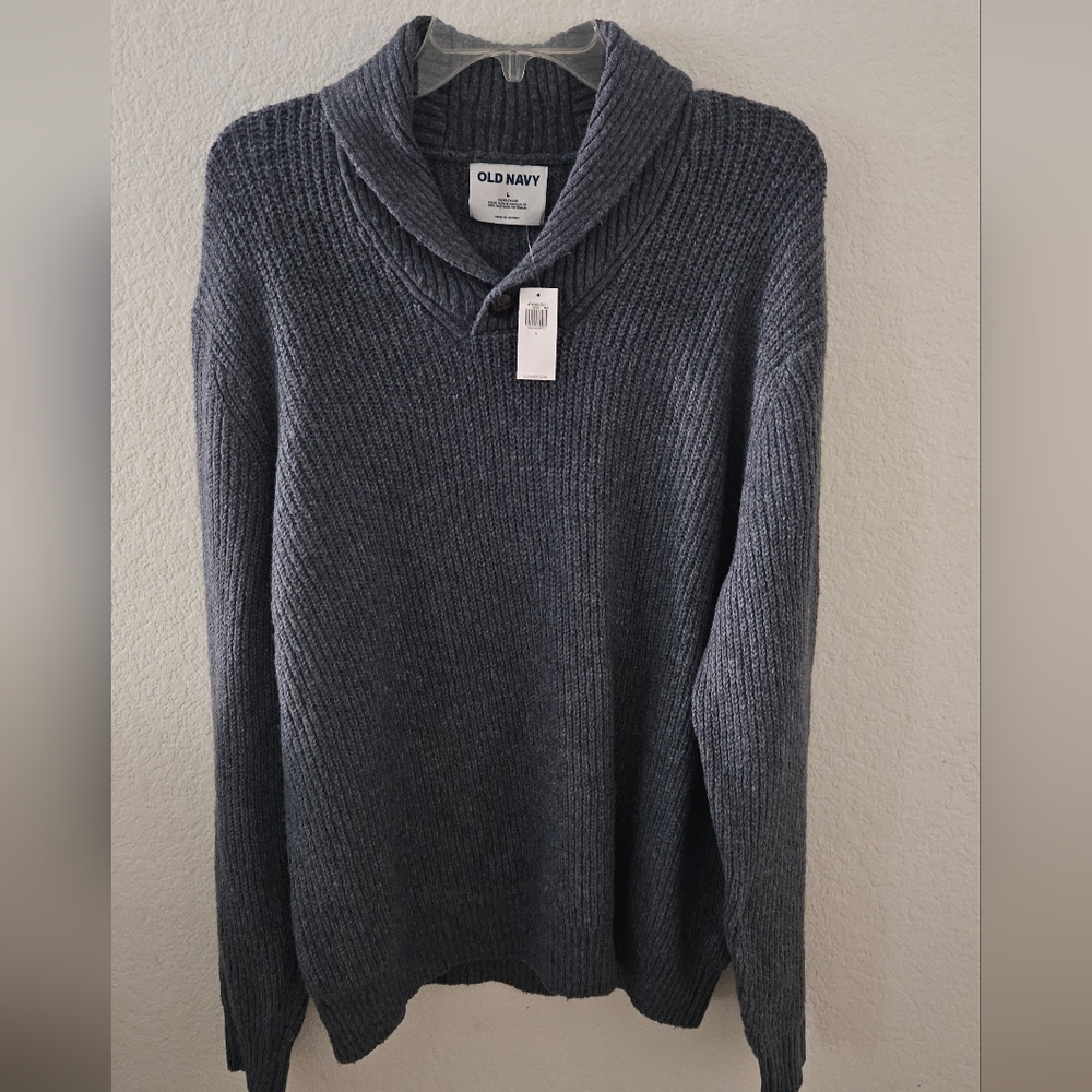 SZ L Old Navy Men's Chunky Knit Sweater NWT